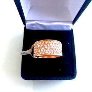 Fashion jewelry rose gold ring size 5